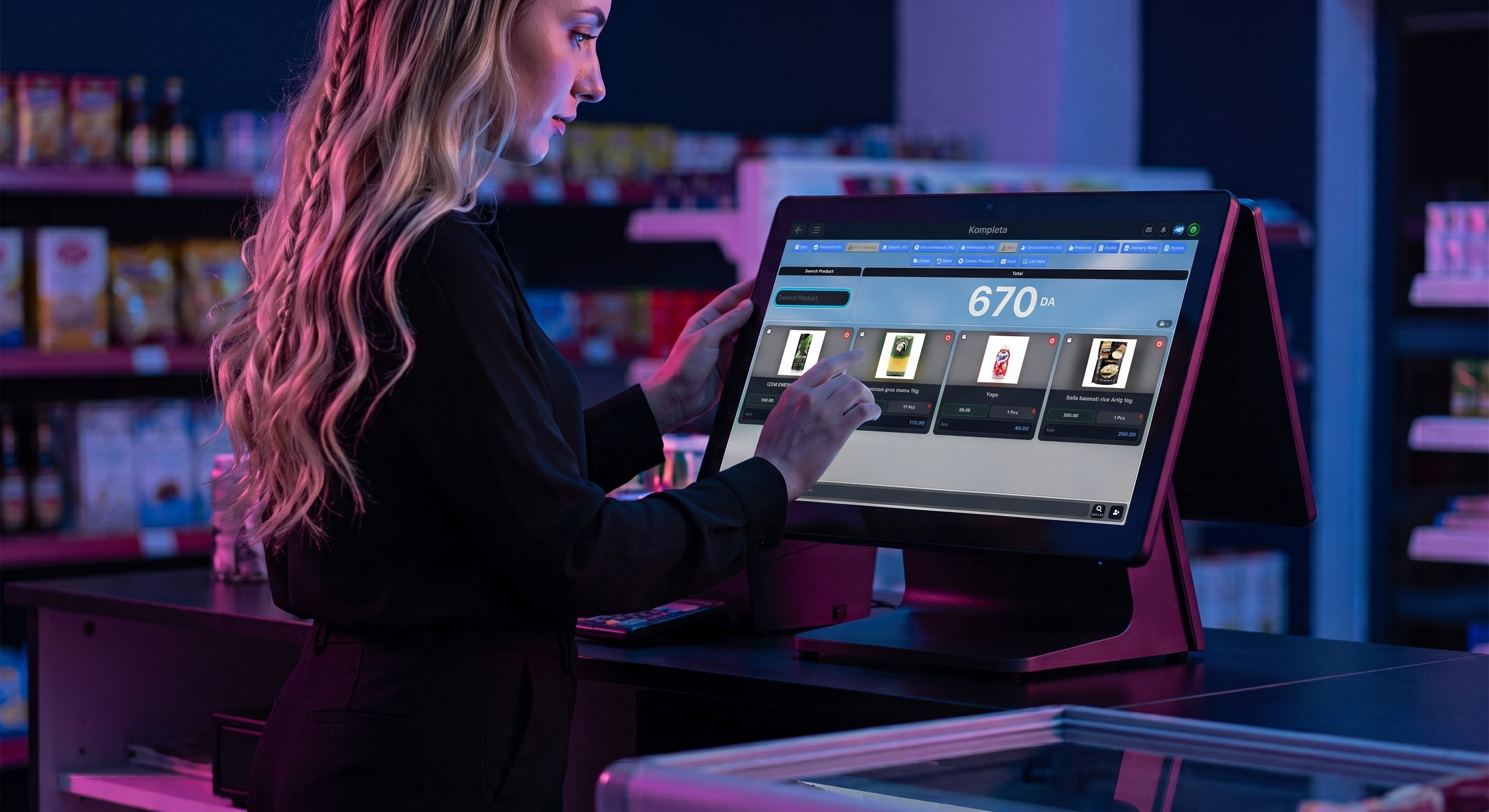 Kompleta POS and Inventory Screen